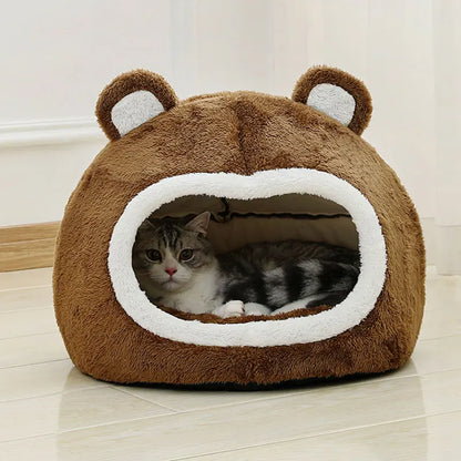 Funki Findz | Pet Beds | Cat Beds | Cute Bear Cat Cave House