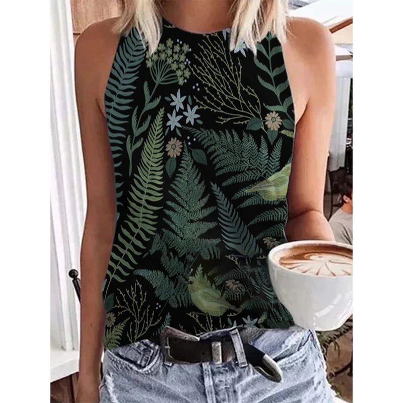 Funki Findz | Shirts | Women's Paisley 3D Print Retro Tank Tops