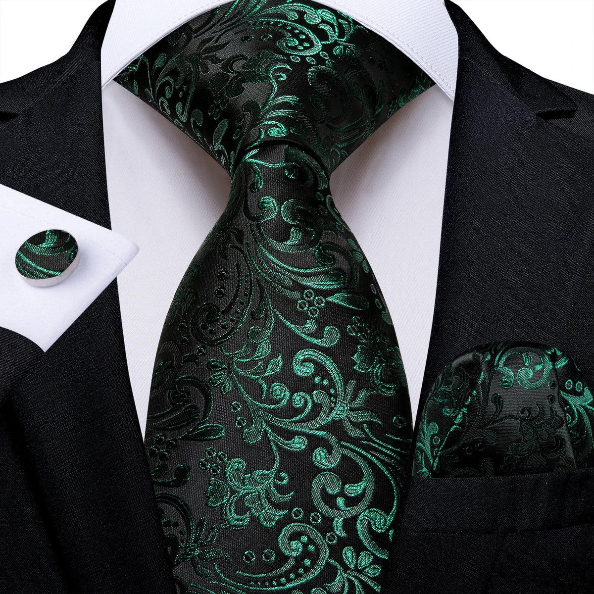 Funki Findz | Neckties | Men's 3Pcs Paisley Wedding Tie Sets