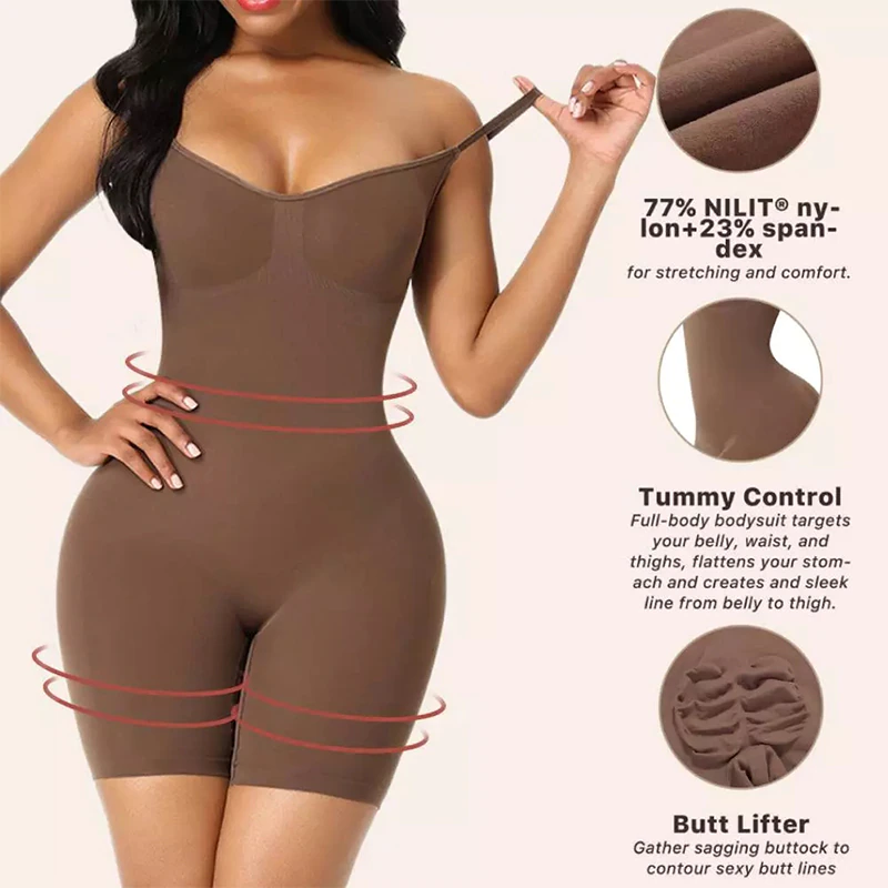 Funki Findz | Shapewear | Women's Seamless Bodysuit Shaper