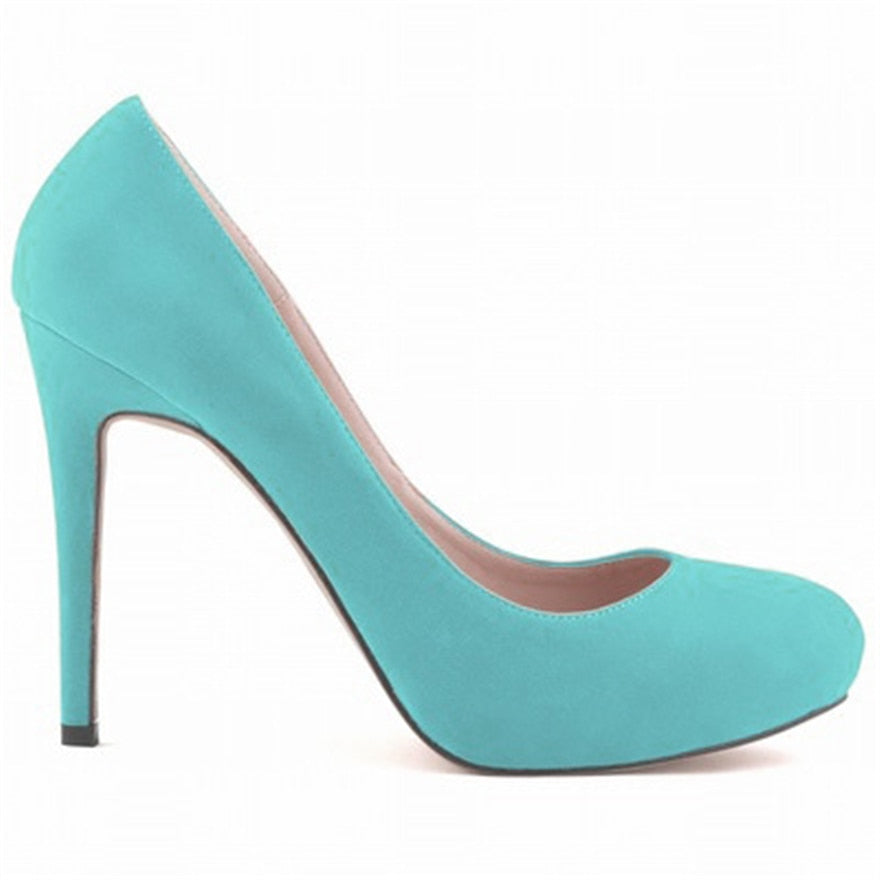 Funki Findz | Shoes | Women's Flock Formal Platform High Heels