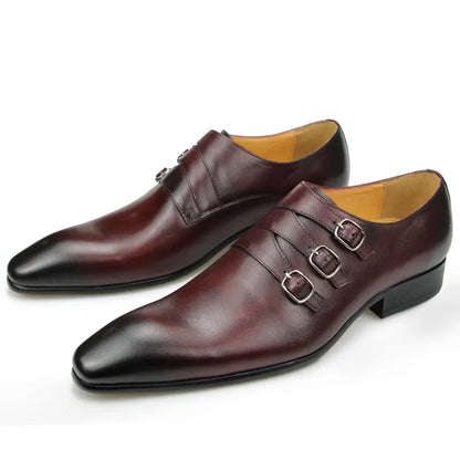 Funki Findz | Shoes | Men's Genuine Leather Pointed Toe Shoes