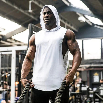 Funki Findz | Shirts | Men's Muscle Gym Hoodie Fitness Tank Top