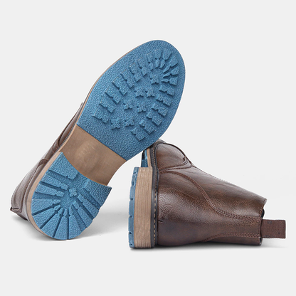 Funki Findz | Boots | Men's Faux Leather Smart Dress Boots