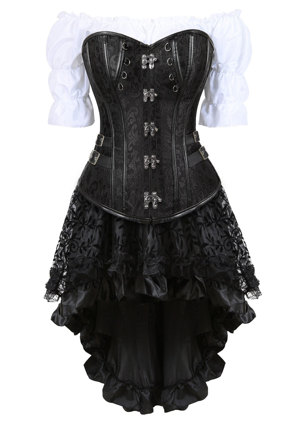 Funki Findz | Dresses | Women's Steampunk Top Corset Skirt Set