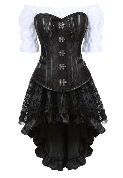 Funki Findz | Dresses | Women's Steampunk Top Corset Skirt Set