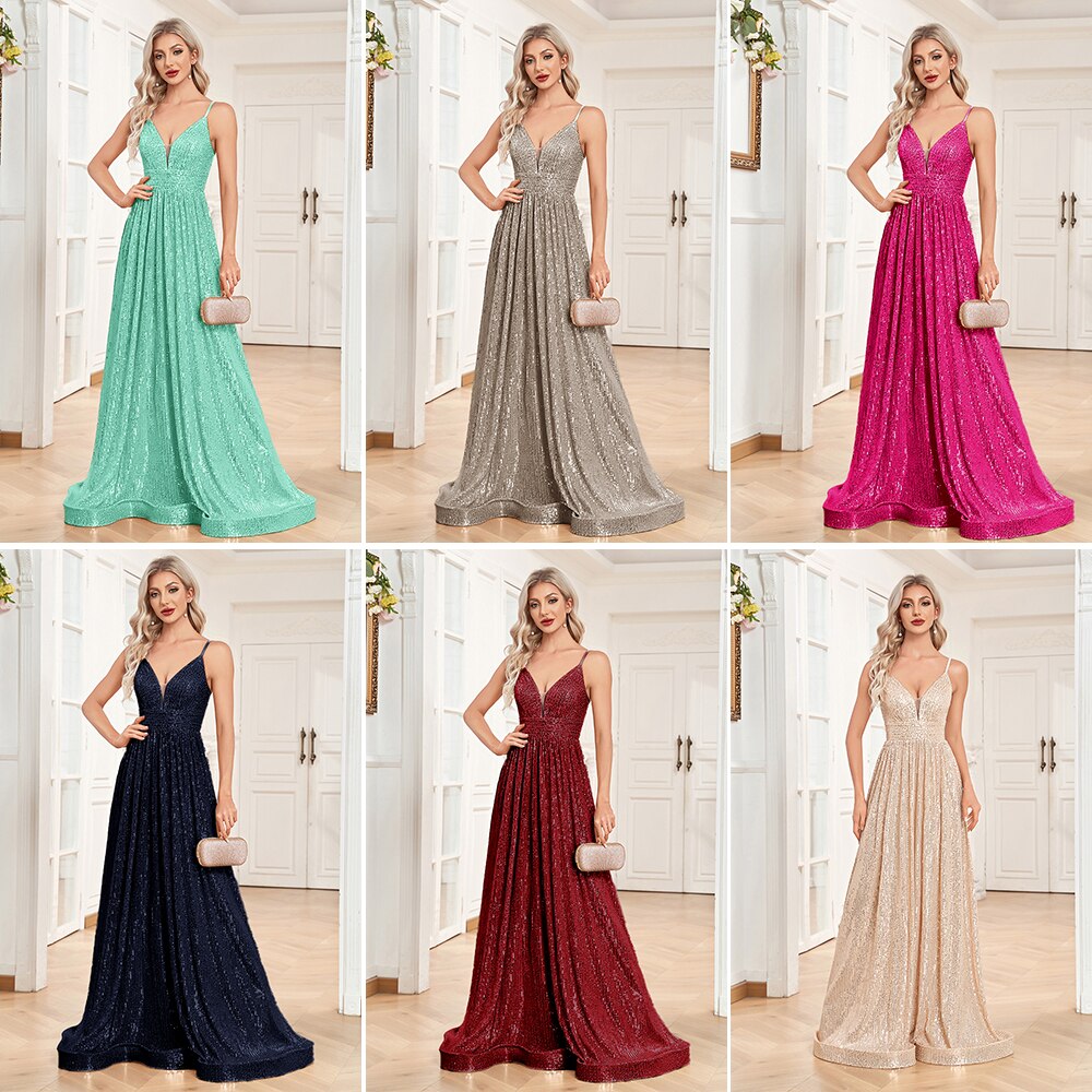 Funki Findz | Dresses | Women's Luxury Strappy Evening Dress