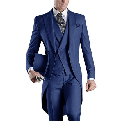 Funki Findz | Suits | Men's Custom 3 Pcs Grooms Suit | Tailcoat