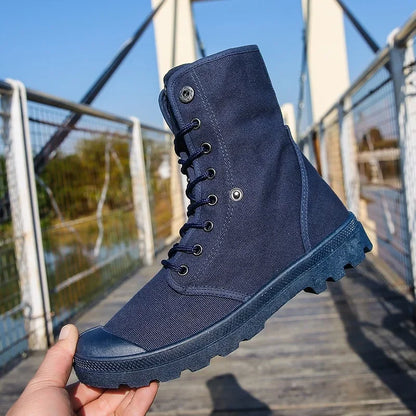 Funki Findz | Boots | Men's Canvas High Top Combat Boots