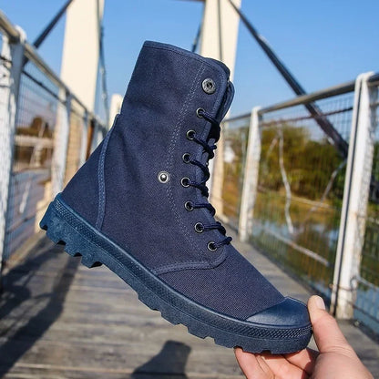 Funki Findz | Boots | Men's Canvas High Top Combat Boots