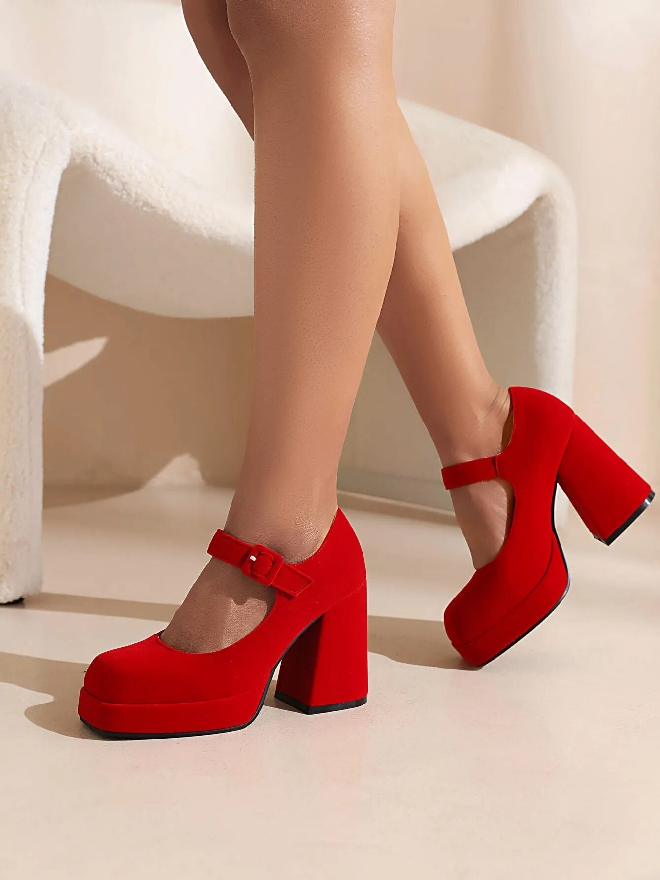 Funki Findz | Shoes | Women's Chunky Heel Platform Mary Janes
