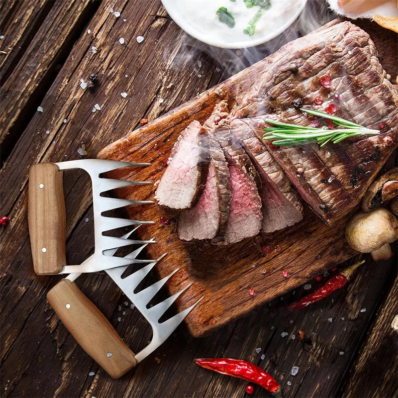 Funki Findz | Meat Claws | Stainless Steel Wood Meat Claws