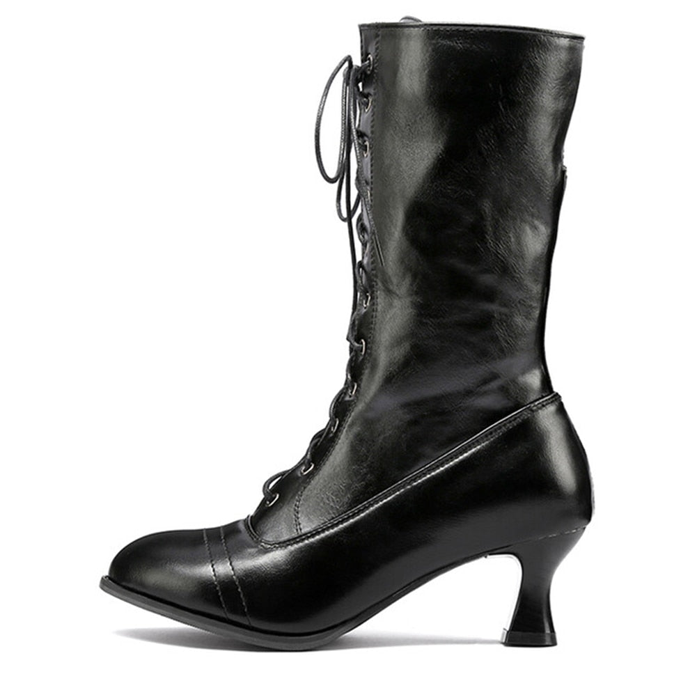 Funki Findz | Boots | Women's Victorian Style Lace Up Boots