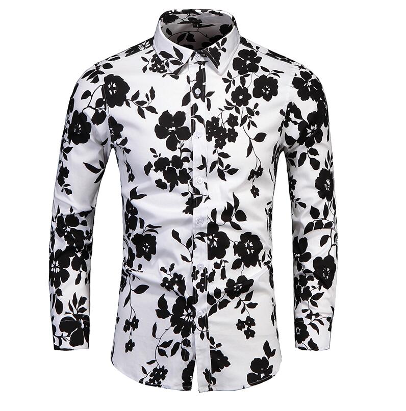 Funki Findz | Shirts | Men's Floral Print Long Sleeved Dress Shirt