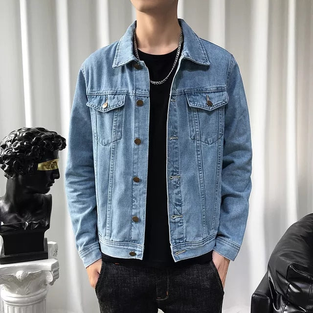 Funki Findz | Jackets | Men's Classic Denim Slim Fit Jacket 5XL