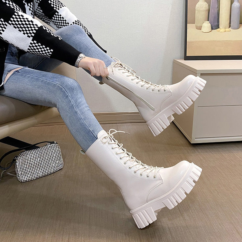 Funki Findz | Boots | Women's Gothic Punk Chunky Platform Boot