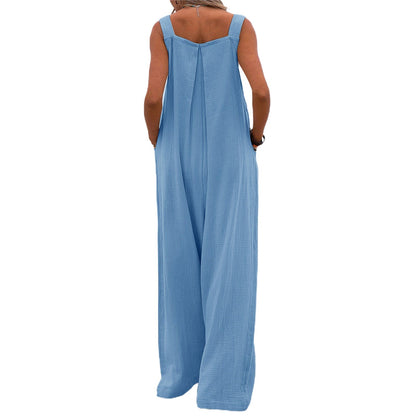 Funki Findz | Pants | Women's Elegant Wide Leg Bib Romper