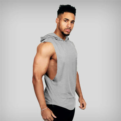 Funki Findz | Shirts | Men's Muscle Gym Hoodie Fitness Tank Top
