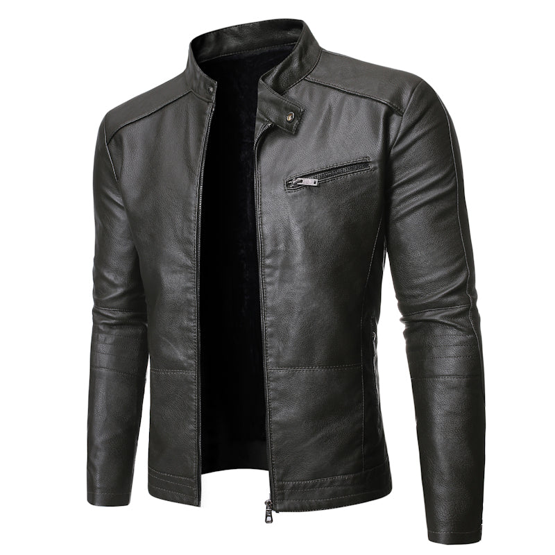 Funki Findz | Jackets | Men's Women's Slim PU Leather Jacket