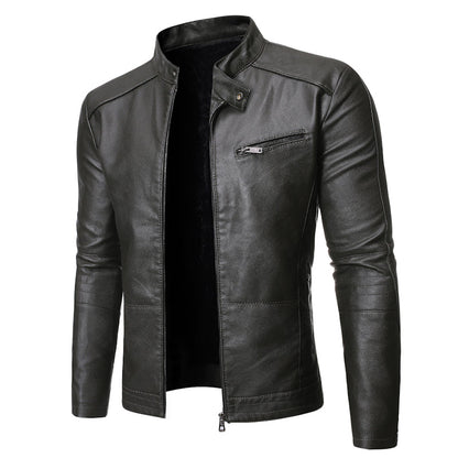 Funki Findz | Jackets | Men's Women's Slim PU Leather Jacket