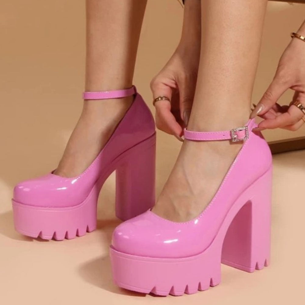 Funki Findz | Shoes | Women's High Platform Buckle Strap Shoes
