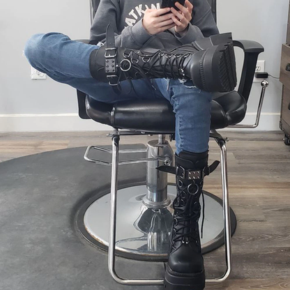 Funki Findz | Boots | Women's Punk High Platform Wedge Boots