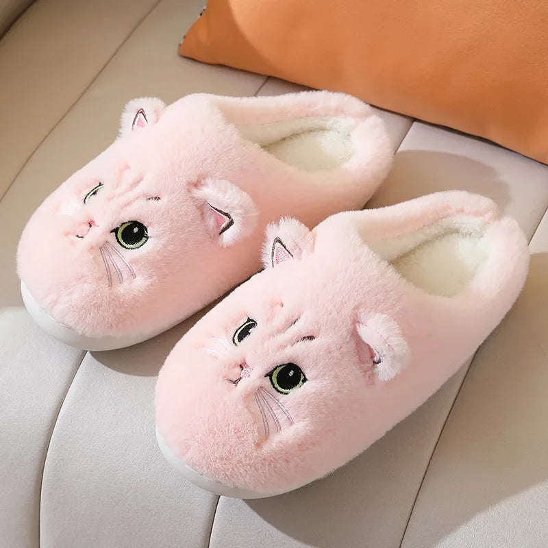 Funki Findz | Shoes | Women's Cute Cozy Cartoon Cat Slippers
