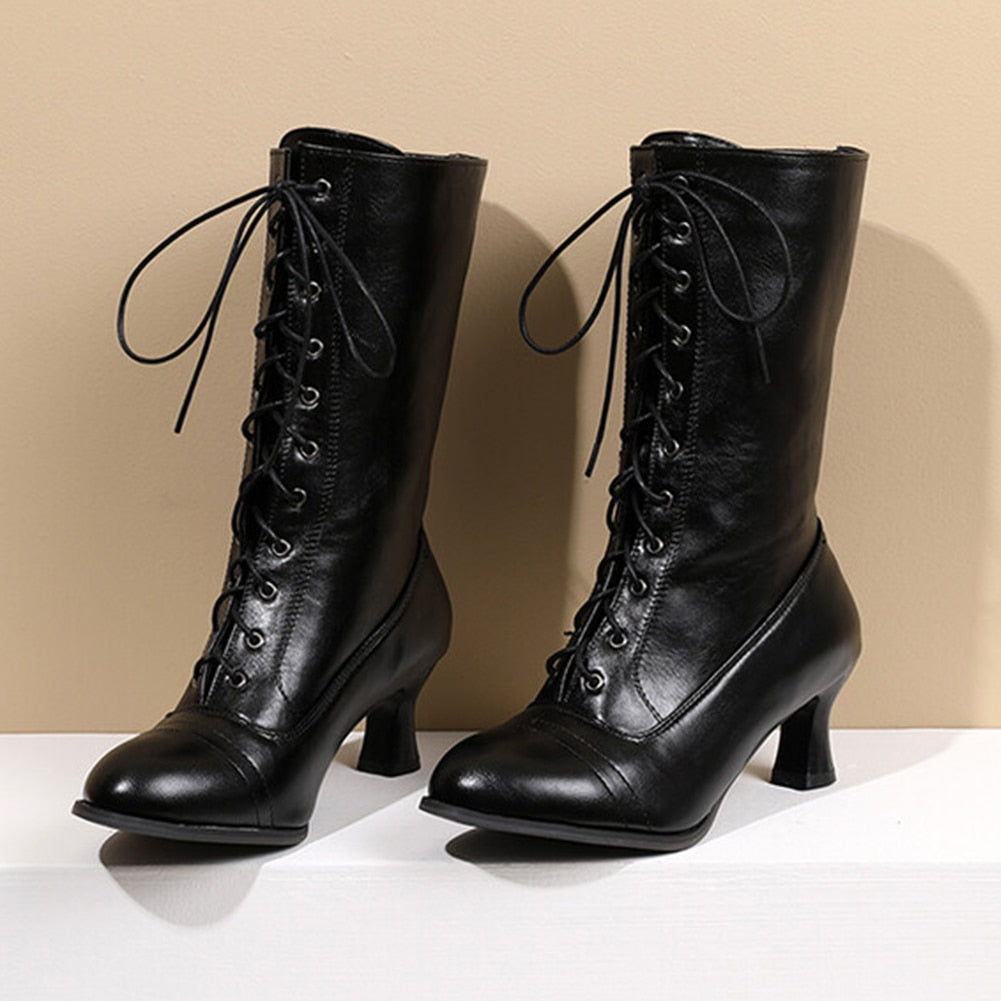 Funki Findz | Boots | Women's Victorian Style Lace Up Boots