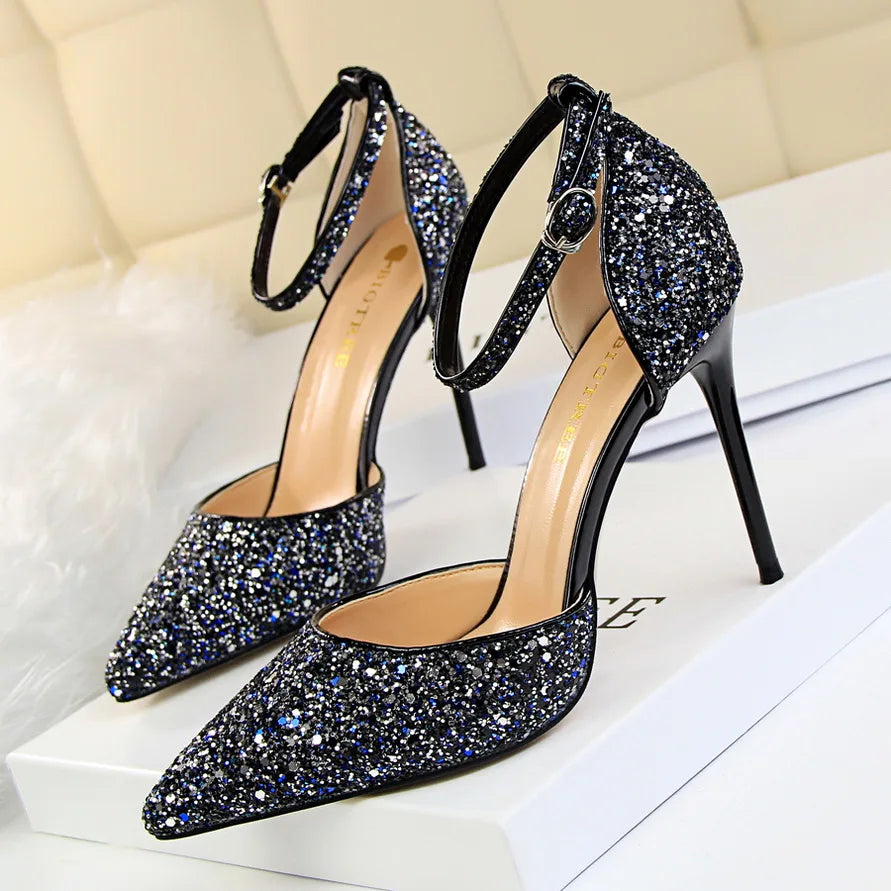Funki Findz | Shoes | Women's Sparkly Glitter Wedding Sandals