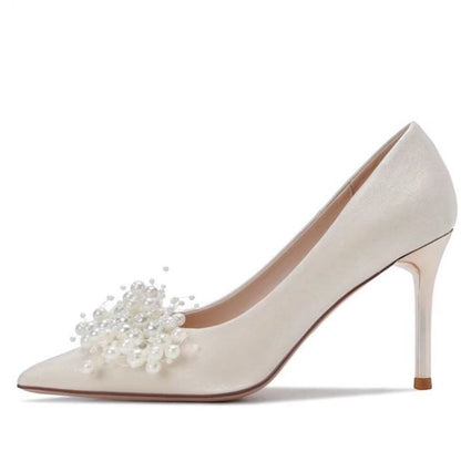 Funki Findz | Shoes | Women's French-Style Pearl Bridal Shoes