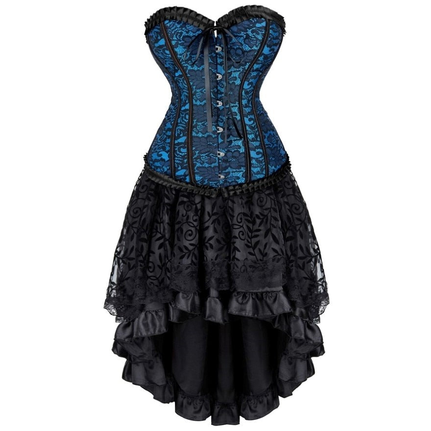 Funki Findz | Dresses | Women's Victorian Gothic Corset Skirt Set