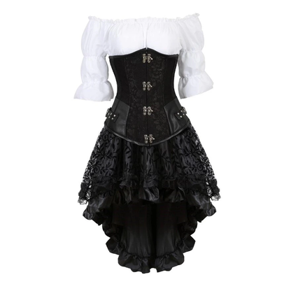Funki Findz | Dresses | Women's Steampunk Top Corset Skirt Set