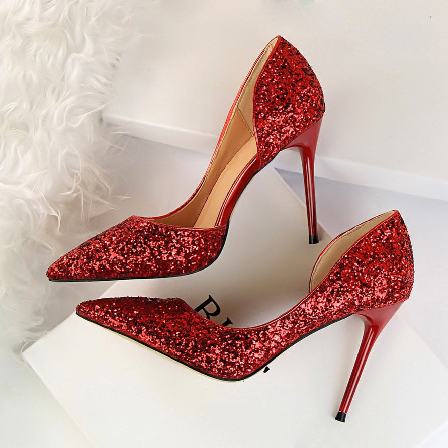 Funki Findz | Shoes | Women's Elegant Glitter Wedding Shoes