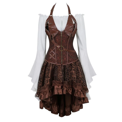 Funki Findz | Dresses | Women's Steampunk Top Corset Skirt Set