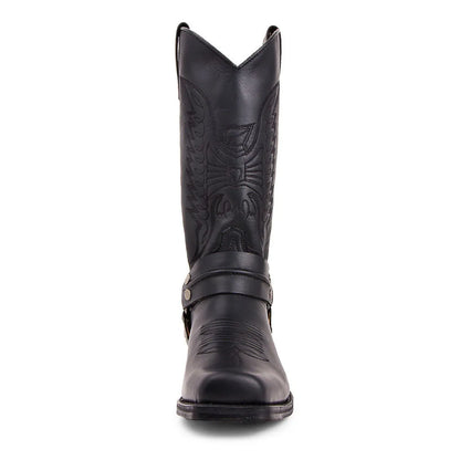 Funki Findz | Boots | Men's Embroidered Cowboy Pull On Boots