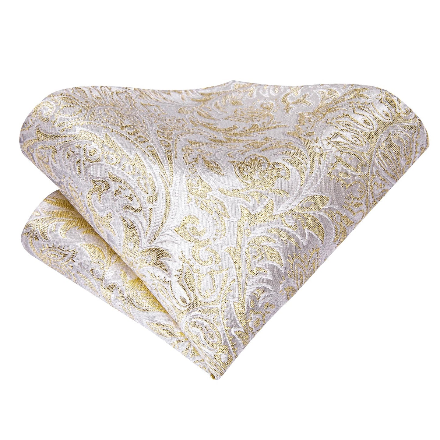 Funki Findz | Neckties | Men's Champagne Gold Silk Tie 3Pcs Set