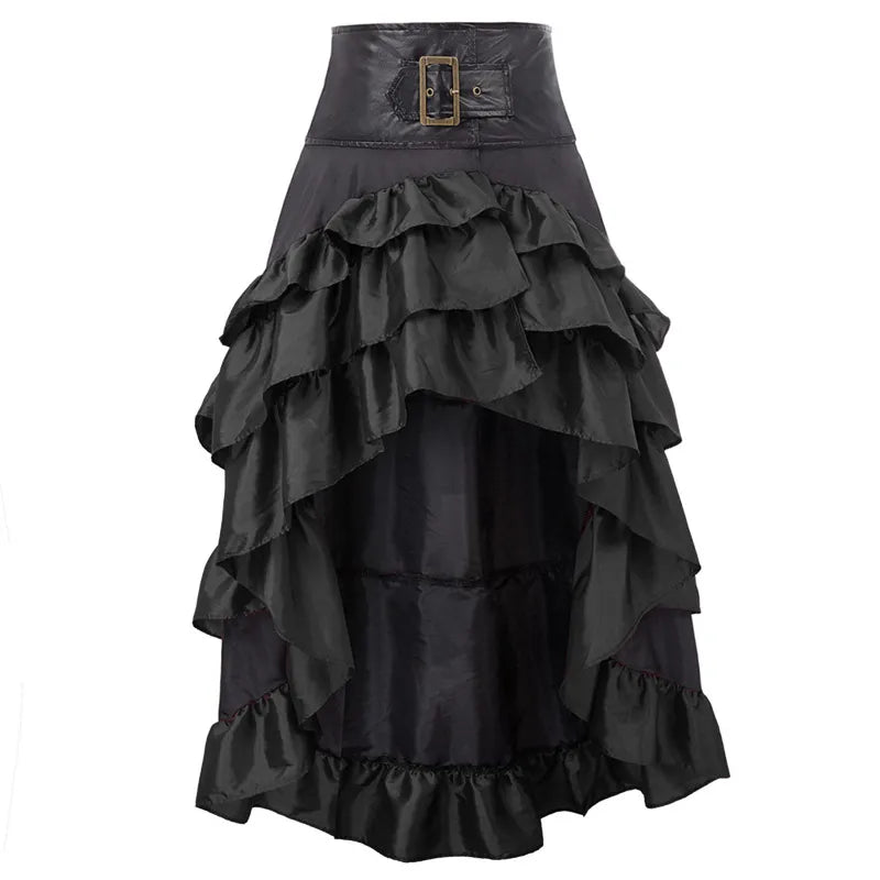 Funki Findz | Skirts | Women's Cosplay Steampunk Ruffled Skirt