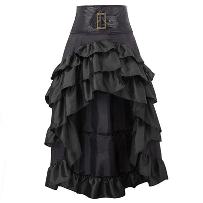 Funki Findz | Skirts | Women's Cosplay Steampunk Ruffled Skirt