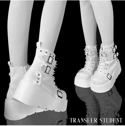 Funki Findz | Boots | Women's Gothic Platform Wedge Boots