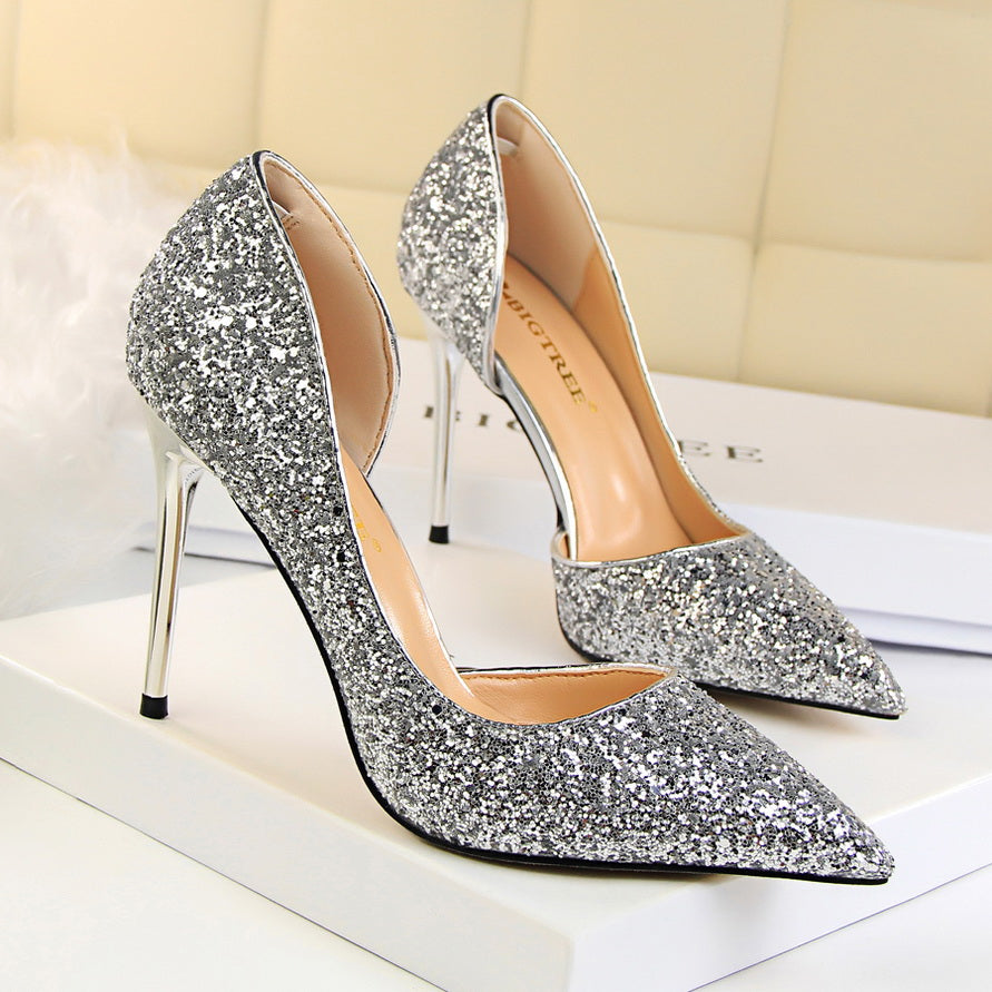 Funki Findz | Shoes | Women's Elegant Glitter Wedding Shoes