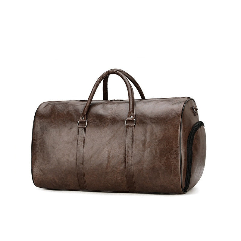 Funki Findz | Bags | Travel Bags | Faux Leather Overnight Bag