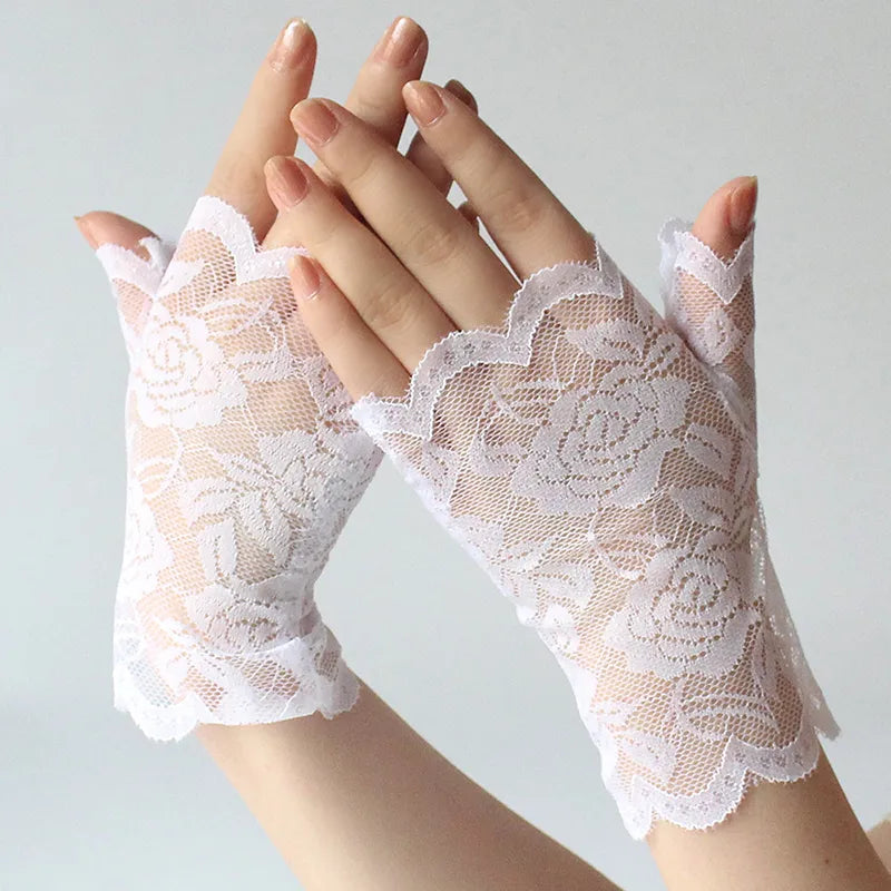 Funki Findz | Gloves | Women's Gothic Lace Fingerless Gloves