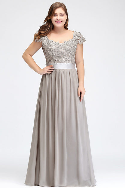 Funki Findz | Dresses | Women's Long Chiffon Satin Lace Dress