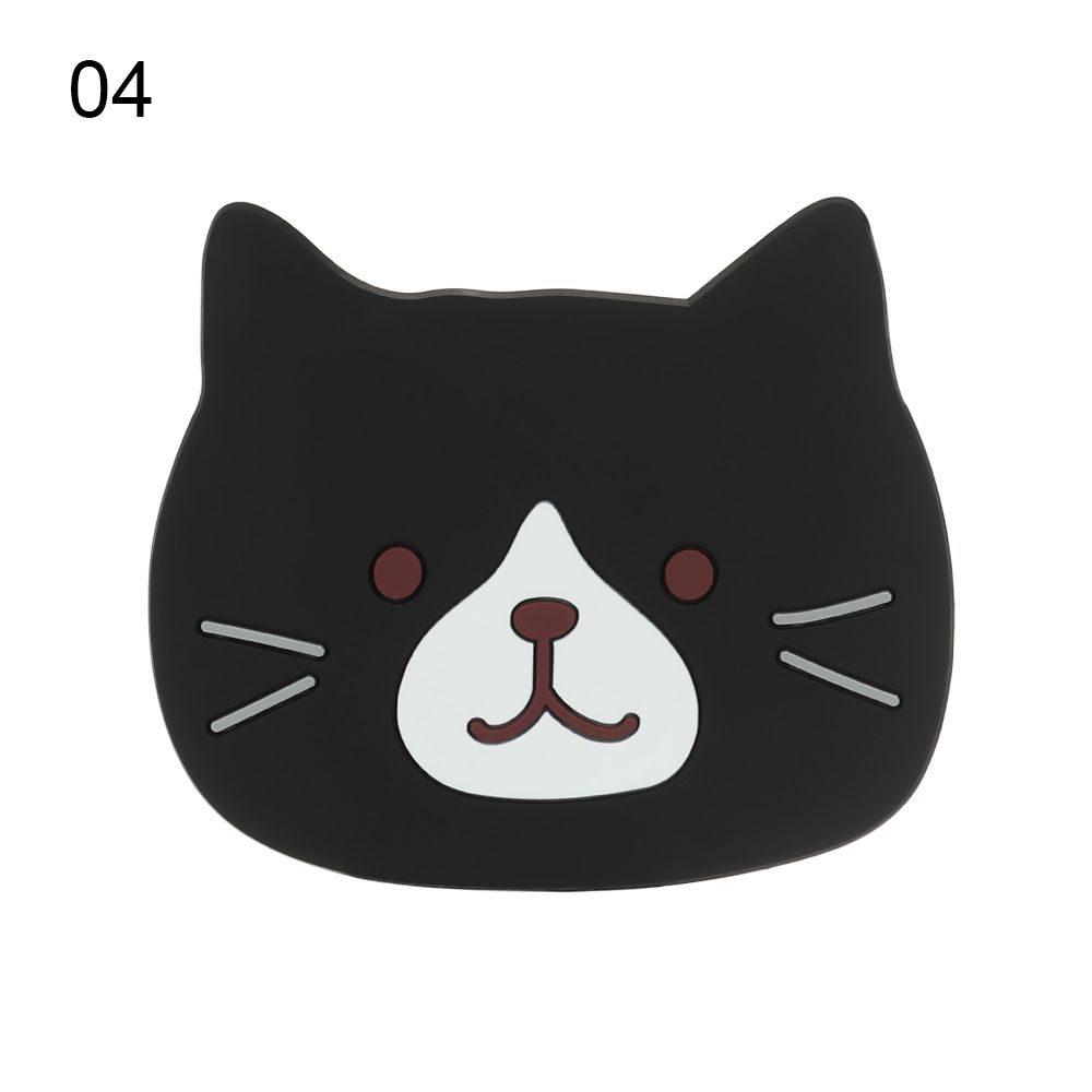 Funki Findz | Coasters | Cute Cartoon Cat Face Cup Mats 6 Pcs