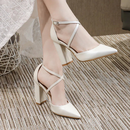 Funki Findz | Shoes | Women's Elegant Cross Strap Bridal Shoes