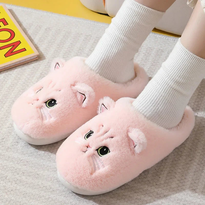 Funki Findz | Shoes | Women's Cute Cozy Cartoon Cat Slippers