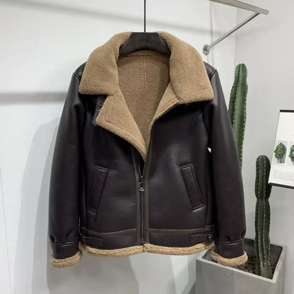 Funki Findz | Jackets | Men's Faux Leather Fleece Bomber Jacket