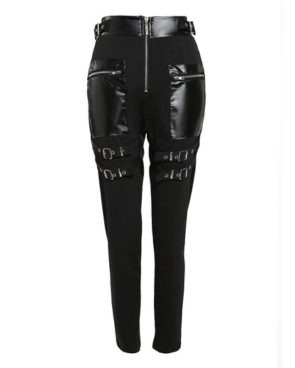 Funki Findz | Pants | Women's Gothic Punk Buckle Strap Pants