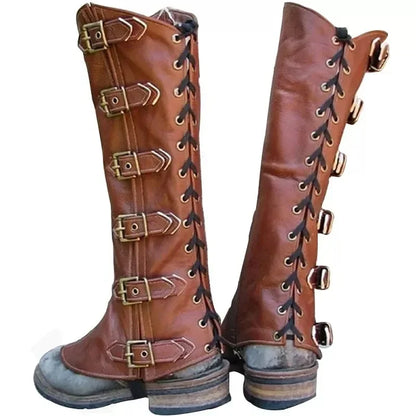 Funki Findz | Boots | Men's Women's Cosplay Leather Leg Armor