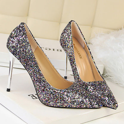 Funki Findz | Shoes | Women's High Heel Glitter Prom Pumps